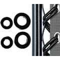 Miniatyrbillede 5 af 5: Fritidsstol tilbehør bog elastisk gummibånd bungee slidtræk snor kostring reb-sort, 2stk 2,2m, 2stk 1,4m