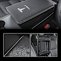 Miniatyrbild 5 av 5: Bil Armstödsöverdrag För Tesla Model 3 Model Y Pu Läder Center Console Protector Pad Bil Vattentät Armstödslåda Matta För Model 3 2017-2022 Mo