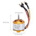 Miniatyrbild 2 av 5: 2024 2212 2200KV Motor + 40A ESC + 6035 Propeller + Propeller Skydd Elektrisk Motorkit för RC Flygplan