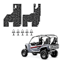 Miniatyrbillede 2 af 5: Til Rmax 1000 2 og 4 sæder 2021 Mud Flap Guard Fenders Mudguard Splash Mudflaps Fender Mudguards