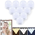 Miniatyrbilde 1 av 2: Hollywood speil USB sminke med lys Lighted 10 pærer 3 lysmoduser (bare lys)