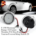 Miniatyrbillede 2 af 5: LED Side Mirror Puddle Lights Lamper til Edge Mondeo 5 Taurus E X Flex Explorer Expedition