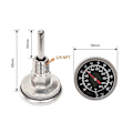 Miniatyrbillede 4 af 5: Rustfrit termometer 1/4 NPT gevindforbindelse -10-100/0-220F skivetermometer