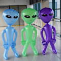 Miniatyrbillede 4 af 7: Jumbo Oppustelige Aliens 3-pak - Alien Oppusteligt Legetøj til Børn -