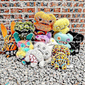 Miniatyrbillede 2 af 5: Fuggler Plush Funny Ugly Monster Budgie Fuggler Edition Annoyed Alien Rabid Rabbit Rabid Rabbit Squi
