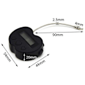 Miniatyrbillede 3 af 5: 2x Smart Time Lock LCD Display Time Lock USB Genopladelig Midlertidig Timer Hænglås Rejse Elektronisk