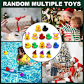 Miniatyrbillede 4 af 5: Kampagne-salg 2024 Jule-Adventskalender Julekalender Blind Box 24 Dage Julen Tælling Ned med 24 Gummiande til Drenge, Piger, Jul