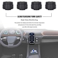 Miniatyrbild 5 av 5: Bluetooth 5.0 Bil TPMS Däcktrycksövervakningssystem Sensor Android/IOS Däcktrycksövervakningssystem 8.0 Bar
