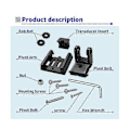 Miniatyrbilde 4 av 5: For 7400931 XNT Transducer Bracket, Transducer Mount for XHS Model Transducers, Transom Mounting Hard