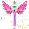 Prinsessbubbelstav-8787 i rosa: Magisk bubbelmaskin