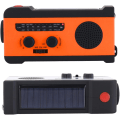 Miniatyrbillede 1 af 5: Håndsvinget nødradio | Bærbar Am/fm/noaa solcelledrevet nødradio - Am/fm/noaa solcelledrevet radioer med LED-lommelygte, Sos-alarm, Usb-oplader, Emergenc
