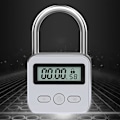 Miniatyrbillede 2 af 5: Metal Timer Lås LCD Display Multi-Funktion Elektronisk Tid 99 Timer Max Timing USB Genopladelig Timer Hængeslås - Sikkerhedsenhed