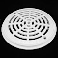 Miniatyrbillede 5 af 5: 8 tommer pool hovedafløbsdæksel Top Grate bundmonteringsplader Hvid udskiftning pool afløbsdæksel