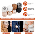 Miniatyrbillede 4 af 5: 8 stk. Magnetiske hijab-nåle, Stærke magnetiske hijab-nåleknapper til kvinder, multifunktionelle farverige tørklæder Sm