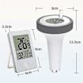 Miniatyrbild 5 av 5: Pooltermometer Digital Wifi Termometer Med Digital Pooltermometer, LCD-Display, IPX7 Flytande Termometer För Pool - F