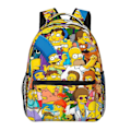 Miniatyrbild 1 av 5: a291 Simpsons Laptop Ryggsäck Resväska Vandringsryggsäck Mode Casual Skolväska Bokväska Tryckt Axelväska För Vuxna Barn hbB291
