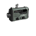 Miniatyrbild 1 av 4: Radio utomhus handvevad solcellsdriven multifunktionell radio