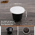 Miniatyrbild 4 av 5: 100 Set Påfyllningsbara Kaffekapslar Nespresso Pod för Nescafe Automatisk Kaffemaskin