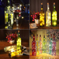 Miniatyrbilde 4 av 5: 12 stk flaskelys, korkelys for vinflasker, 2m 20 LED-lyskjede