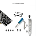 Miniatyrbilde 4 av 5: M.2 NVMe NGFF SSD til PCIE SATA Adapter PCIE til M2/M.2 Adapter SATA M.2 SSD PCIE Adapter M Key B Key