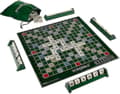 Stor Scrabble-utgave med roterende trebrett og sammenleggbar funksjon