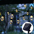 Miniatyrbilde 3 av 5: Retro Solar String Lights Globe Fairy String Light Garland Street Wedding Bulb Solar Lamp for Utendørs
