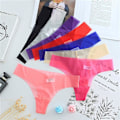 Miniatyrbillede 2 af 5: Sexy Mesh Thong Kvinders Trusser Transparent Ultra Tynd G-streng Underbukser Kvinde Sømløs Underbukser