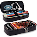 Miniatyrbild 2 av 5: I-r-o-n The B-e-a-s-t M-a-i-d-e-n World Tour 2019 Läderpennfodral Pennfodral Stationery Bag Kontor Bärbar Förvaringslåda Kosmetisk Låda Mapp bd003