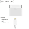 Miniatyrbillede 5 af 5: 30 PIN Adapter 8-Pins Hun til 30-Pins Han Adapter til phone4 4S  2 3 til iPod