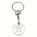 Miniatyrbilde 3 av 5: 1 stk. vogntokeng i aluminiumlegering, nøkkelbrikke til handlevogn, nøkkelring for å låse opp handlevognen i butikker og forretninger