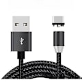 Miniatyrbilde 1 av 5: USB Magnetisk Ladingkabel, Magnetisk Ladingledning 540 Rotasjon Magnetisk Telefonlader (2 Meter)