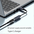 Miniatyrbillede 3 af 5: DC Hun Input til USB C PD Han Strømkabel, 100W DC4506 Type-C Ladekabel til Telefoner
