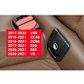 Pikkukuva 5 / 5: 2X Auton takakoukun ISOFIX-suojus lasten turvaistuimelle V60 V90 XC40 XC60 S60 S90 Auton takakoukku Musta
