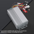 Miniatyrbillede 3 af 5: 48v 500w børsteløs controller, aluminiumslegering e-cykel børsteløs motorcontroller til elektrisk cykel