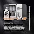 Miniatyrbillede 4 af 5: 10 stk. Strømafbryder TF 240 Celsius 250V 10A Temperatur Termosikringer