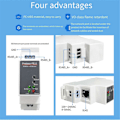 Miniatyrbild 4 av 5: DIN-skena Seriell Port RS485 till Ethernet Konverter Server Protoss MQTT PE11-H Stöd Modbus TCP RTU
