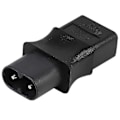 Miniatyrbillede 1 af 5: 2-benet EU Industriel Strømkonverter IEC 320 C8 Han til IEC 320 C9 Hun AC Adapter 6A/250V