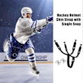 Miniatyrbilde 4 av 5: Hockeyhjelm Hakestropp med Metallspenne for Sterk Slitesterkhet og Komfortabel Passform Justerbar og Allsidig Hjelmreparasjonsett for Ishockeyhjelm