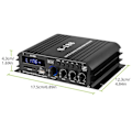 Miniatyrbillede 5 af 5: 90W S-188 Bluetooth Stereo HiFi Forstærker 2.1 CH Audio Effektforstærker Bas Diskant Kontrol Musik Pl