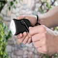Miniatyrbillede 3 af 5: Pearl Solar Lommelygte: Dynamo Lommelygte Med Solpanel, 3 LED'er, 0,4 Watt, 20 Lumen, Genopladeligt Batteri (Høj Kvalitet Dynamo Lommelygte)-Yvan