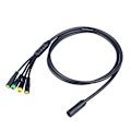 Miniatyrbillede 1 af 5: Vandafvisende 1T4 EB Kabelharness til Bafang BBS BBS01 BBS02 BBSHD Midtmotor