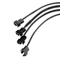Pikkukuva 3 / 5: Y-jakaja 4x 3-Pin/4-Pin PWM-tuulettimen kaapeli 4-Pin Molex -liittimeen CPU 3P 4P -virtakaapeli