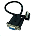 Pikkukuva 1 / 5: RS232 DB9 9-nastainen USB 2.0 A -uros PLC-sarjakaapeliadapteri muuntaja 8 tuumaa 25 cm