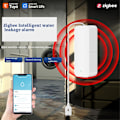 Miniatyrbillede 2 af 5: Tuya ZigBee Vandstandssensor Lækagealarm Overløbsalarm Smart Home Vandalarm Sikkerhedssystem