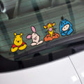 Miniatyrbild 1 av 3: Bilsticker Winnie the Pooh täcker repor 2 st