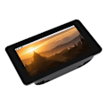 Miniatyrbillede 5 af 5: Til Raspberry Pi 4B 7 tommer ABS Sort Skal Kabinet til Officiel Original 7 Tommer 800x480 Display Touch Screen