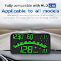 Miniatyrbilde 3 av 5: G10 Auto Hud Display Bilprosjektor Alarm Opp Display Speedometer Vindusskjerm Elektronisk Tilbehør