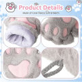 Miniatyrbilde 5 av 5: Kattpote Votter 3 Par Kawaii Votter Kattpoter Cosplay Kunstig Pels Plysj Katt Votter Løvepoter Fingerløse Votter For Jenter Kvinner