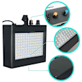 Miniatyrbilde 4 av 4: 180 Strobe Flash Lys Bærbar 35w Rgb Fjernkontroll Lydkontroll Strobe Hastighet Justerbar For Scene Disk -(ws)