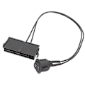 Miniatyrbilde 1 av 5: 24-pin hunn ATX PSU strømforsyning starter tester start opp jumper PÅ AV bryter kabel 18AWG 30CM